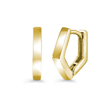 Load image into Gallery viewer, Gold hoop earrings on a white background

