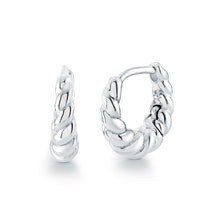 Load image into Gallery viewer, Mini Weave Hoop Earrings Fifth Avenue Jewellers Kamloops BC
