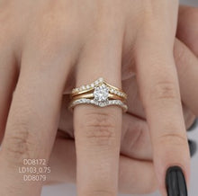 Load image into Gallery viewer, Slim Diamond Contour Band
