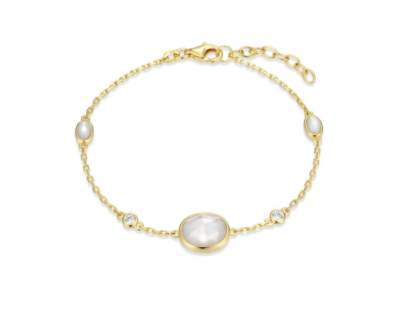 Mother of Pearl Station Bracelet Fifth Avenue Jewellers