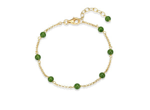 Nephrite Jade Station Bracelet Fifth Avenue Jewellers