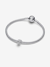 Load image into Gallery viewer, Silver bracelet with a matching charm on a white background
