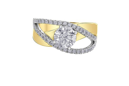 Openwork Accented Solitaire Ring Fifth Avenue Jewellers Kamloops BC