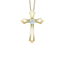Load image into Gallery viewer, Openwork Gothic Cross Necklace Fifth Avenue Jewellers

