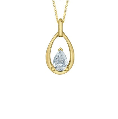 Openwork Pear Pendant Necklace Fifth Avenue Jewellers