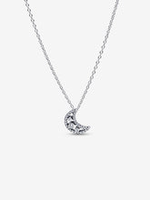 Load image into Gallery viewer, Pandora Crescent Moon Pendant Necklace Fifth Avenue Jewellers Kamloops BC
