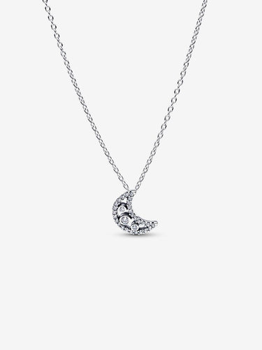 Pandora Crescent Moon Pendant Necklace Fifth Avenue Jewellers Kamloops BC