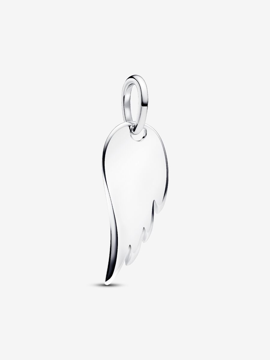 Pandora Engravable Angel Wing Tag Pendant Fifth Avenue Jewellers Kamloops BC