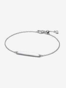 Pandora Engravable Bar Chain Bracelet Fifth Avenue Jewellers Kamloops BC