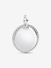 Load image into Gallery viewer, Pandora Engravable Round Tag Pendant Fifth Avenue Jewellers Kamloops BC
