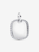 Load image into Gallery viewer, Pandora Engravable Square Tag Pendant Fifth Avenue Jewellers Kamloops BC
