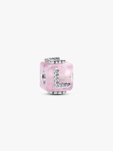 Load image into Gallery viewer, Pandora Pink Murano Glass Love Cube Charm Fifth Avenue Jewellers Kamloops BC

