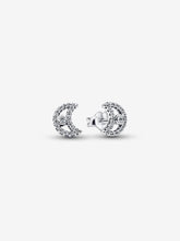 Load image into Gallery viewer, Pandora Sparkling Moon Stud Earrings Fifth Avenue Jewellers Kamloops BC
