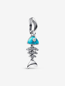 Pandora Trquoise-coloured Fishbone Dangle Charm Fifth Avenue Jewellers