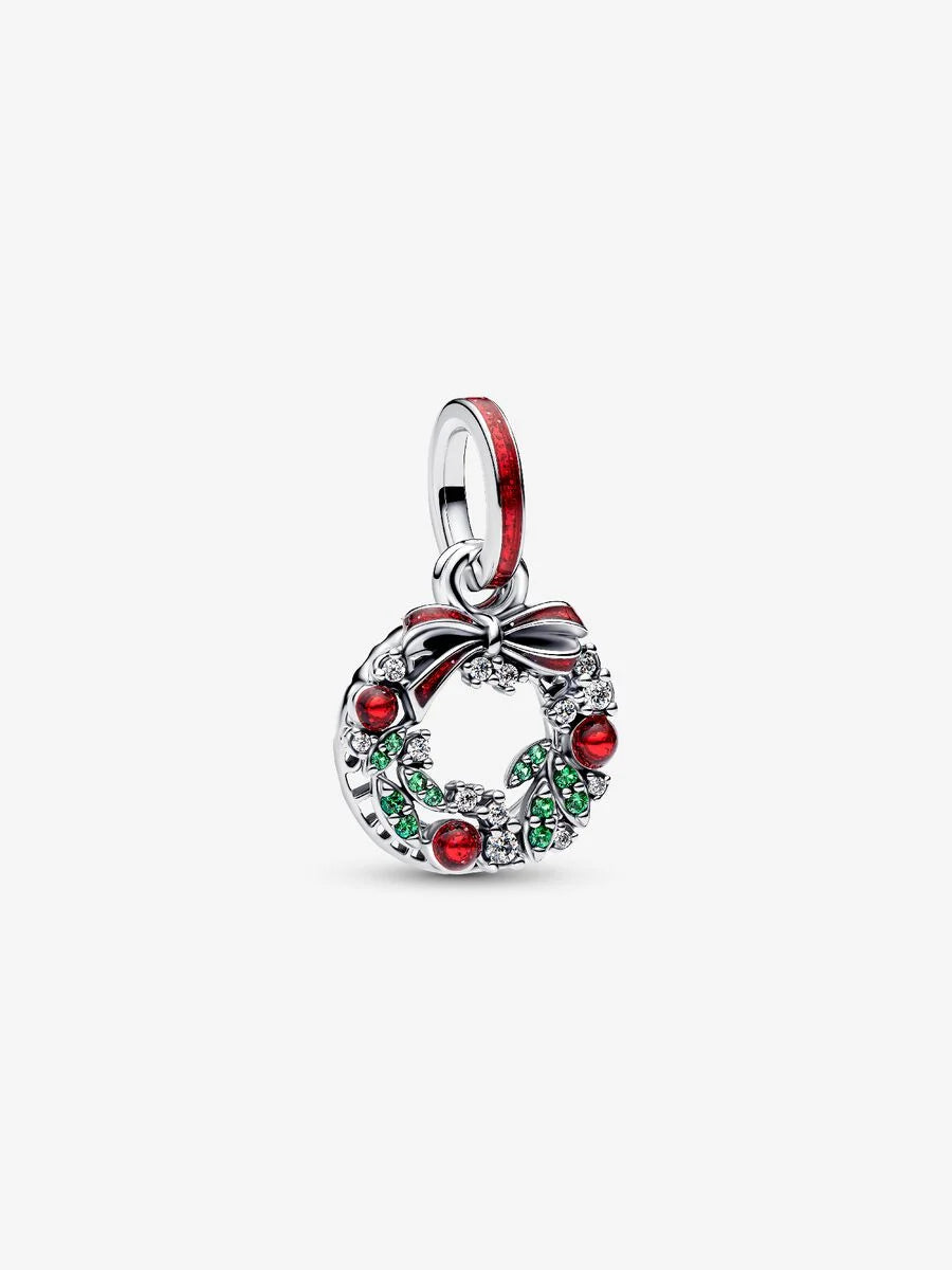 Pandora Holiday Wreath Double Dangle Charm Fifth Avenue Jewellers Kamloops BC