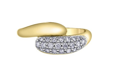 Pavé Diamond Bypass Ring Fifth Avenue Jewellers Kamloops BC