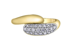 Pavé Diamond Bypass Ring Fifth Avenue Jewellers Kamloops BC