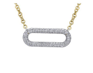 Pavé Open Link Necklace Fifth Avenue Jewellers