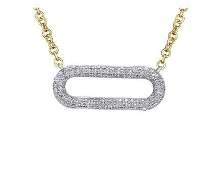 Pavé Open Link Necklace Fifth Avenue Jewellers