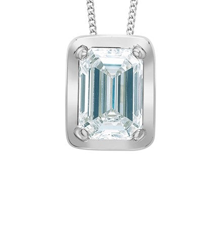 Picture Frame Diamond Pendant Necklace Fifth Avenue Jewellers