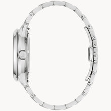 Load image into Gallery viewer, Close-up of a silver watch band on a white background

