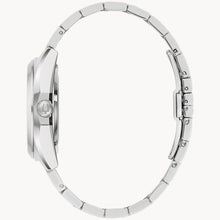 Load image into Gallery viewer, Silver watch with a white background
