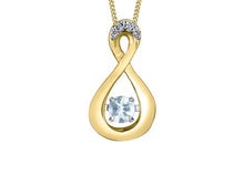 Load image into Gallery viewer, Yellow Gold Pulse Birthstone Necklace
