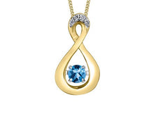 Load image into Gallery viewer, Yellow Gold Pulse Birthstone Necklace
