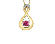 Load image into Gallery viewer, Yellow Gold Pulse Birthstone Necklace
