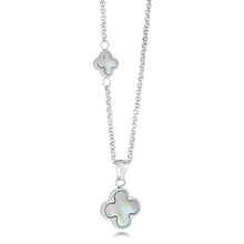 Load image into Gallery viewer, Reversible Double Clover Necklace Stainless Steel
