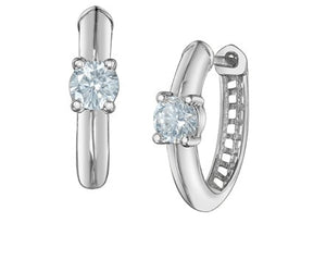 Round Diamond Huggie Earrings Fifth Avenue Jewellers
