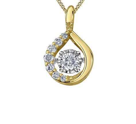 Round Drop Diamond Pule Necklace Fifth Avenue Jewellers Kamloops BC