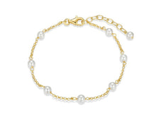 Load image into Gallery viewer, Shell Pearl Station Bracelet Fifth Avenue Jewellers
