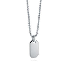 Load image into Gallery viewer, Small Brushed Dog Tag Necklace Fifth Avenue Jewellers Kamloops BC
