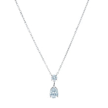 Load image into Gallery viewer, Sparkling CZ Pear Drop Necklace Fifth Avenue Jewellers Kamloops BC
