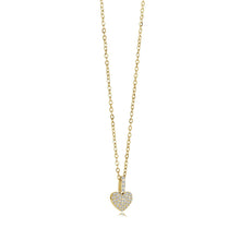 Load image into Gallery viewer, Sparkling Heart CZ Pendant Necklace Fifth Avenue Jewellers Kamloops BC
