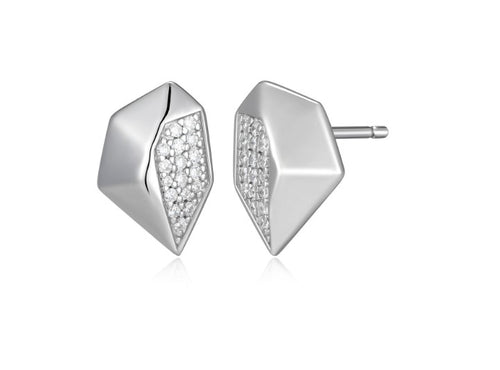 Sparkling Polygon Stud Earrings Fifth Avenue Jewellers Kamloops BC