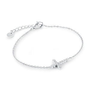 Sparkling Sideways Cross Bracelet Fifth Avenue Jewellers