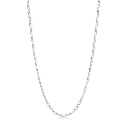 Stainless Steel 3mm Figaro Chain Fifth Avenus Jewellers Kamloops BC