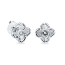 Load image into Gallery viewer, Stainless Steel Lucky Clover Earrings Fifth Avenue Jewellers Kamloops BC

