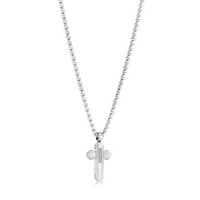 Load image into Gallery viewer, White CZ Micro Cross Necklace Fifth Avenue Jewellers Kamloops BC
