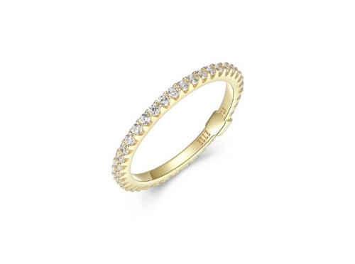 Stardust Gold Plated Eternity Ring Fifth Avenue Jewellers