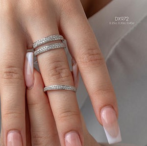 Double Row Diamond Band
