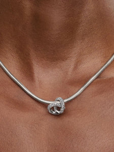 Pandora Pavé Infinity Knot Heart Charm