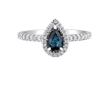 Load image into Gallery viewer, Teardrop Sapphire and Diamond Ring Fifth Avenue Jewellers Kamloops BC
