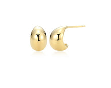 Load image into Gallery viewer, Teardrop Stud Earrings Gold Plated Fifth Avenue Jewellers
