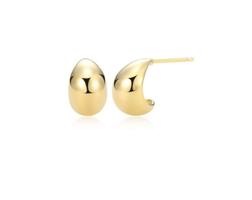 Teardrop Stud Earrings Gold Plated Fifth Avenue Jewellers
