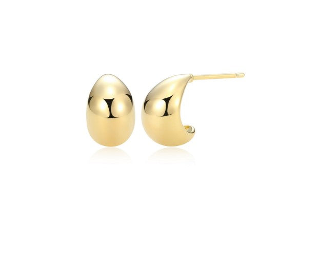 Teardrop Stud Earrings Gold Plated Fifth Avenue Jewellers