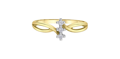 Three Stone Bypass Ring Fifth Avenue Jewellers