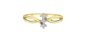 Three Stone Bypass Ring Fifth Avenue Jewellers